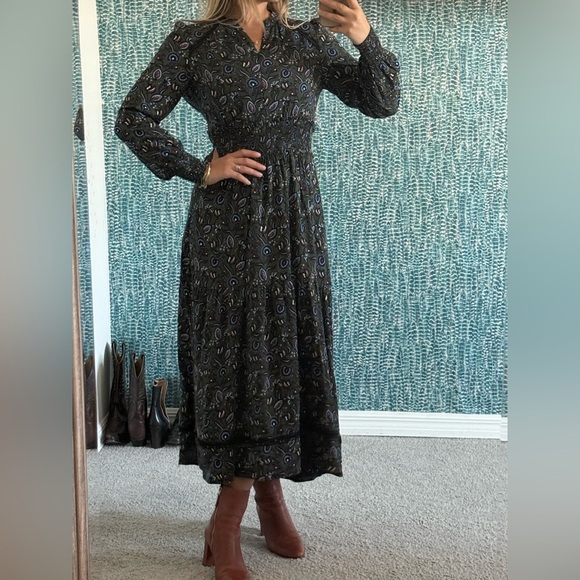 Rare ME+EM Paisley-print lace-insert woven maxi dress - Picture 11 of 12